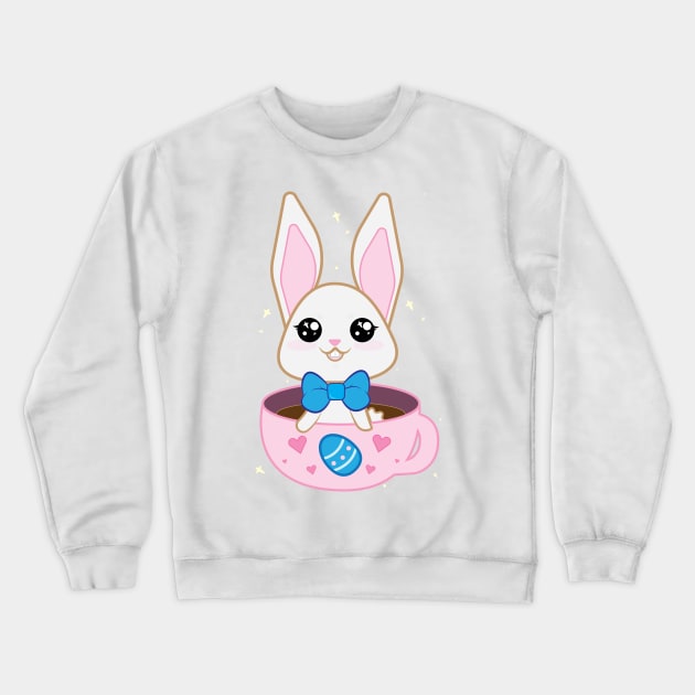 Easter Bunny Crewneck Sweatshirt by TrishDobsonDesigns